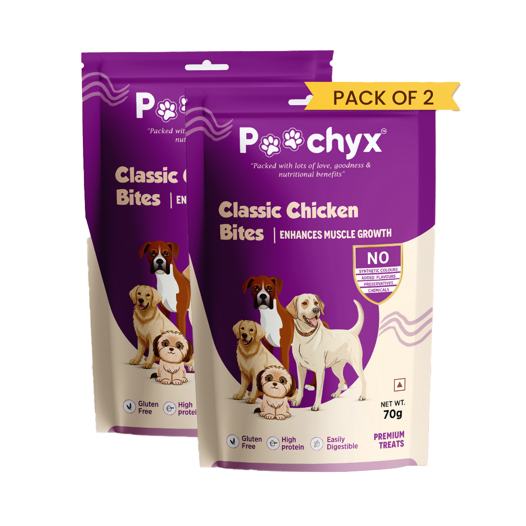 POOCHYX Classic Chicken Bites - Enhances Muscle Growth