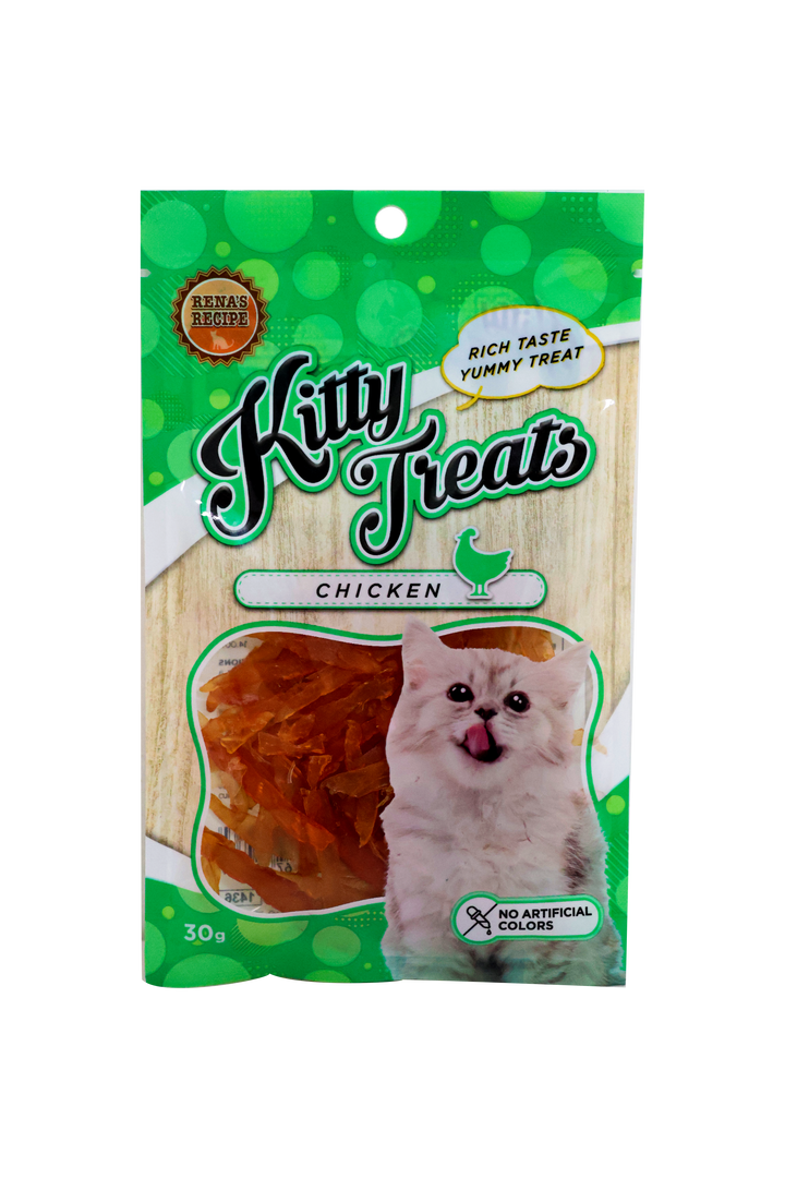 Kitty Treats Soft Chicken Jerky Sliced, 30g