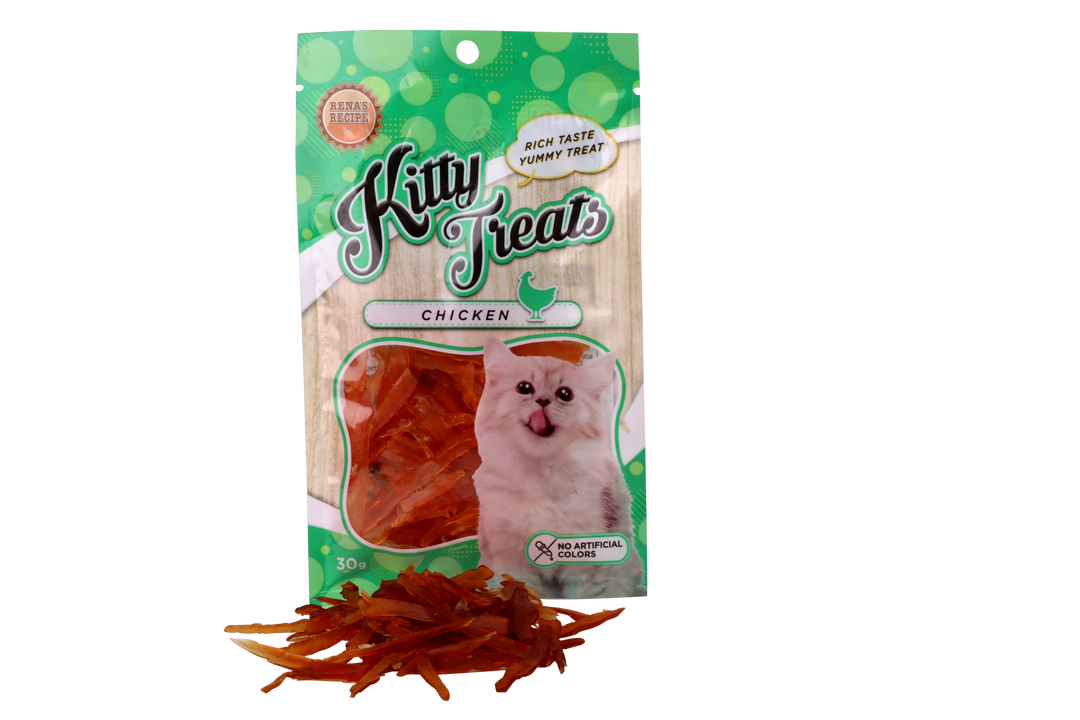 Kitty Treats Soft Chicken Jerky Sliced, 30g