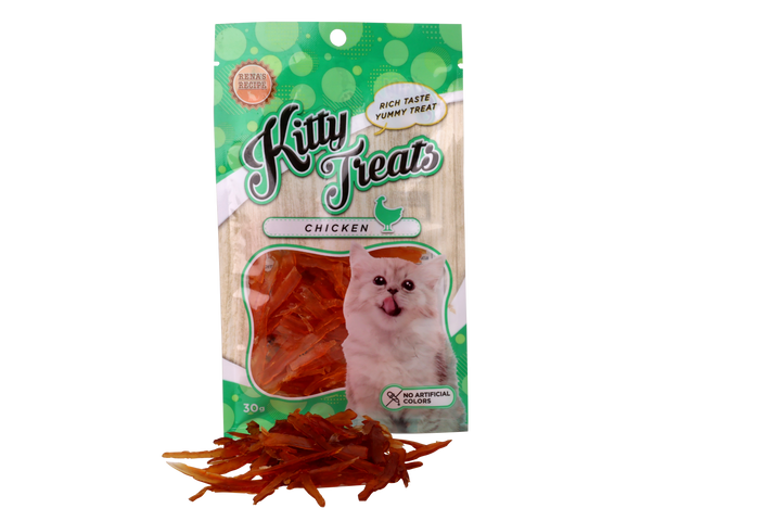 Kitty Treats Soft Chicken Jerky Sliced, 30g