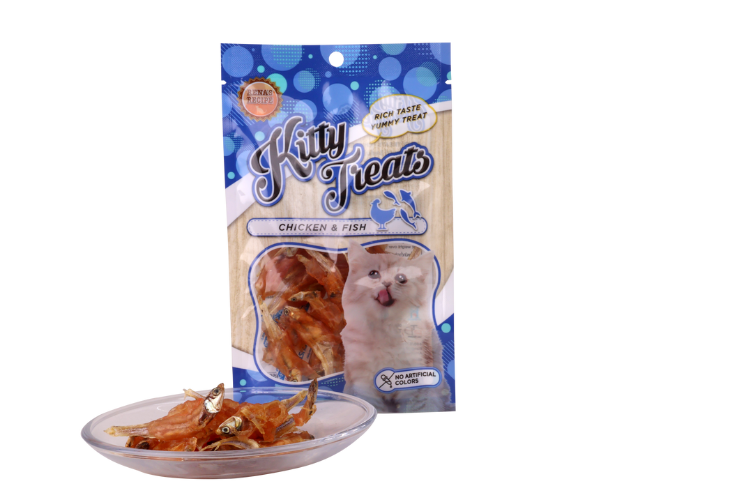 Kitty Treats Spiral Soft Chicken and Fish, 25g