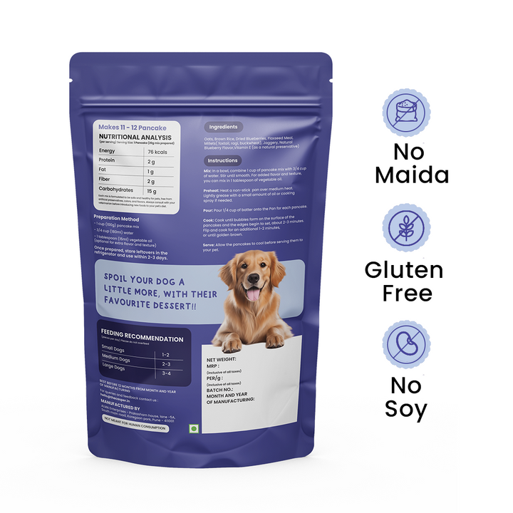 Pancake Mix for Dogs Blueberry 250gm