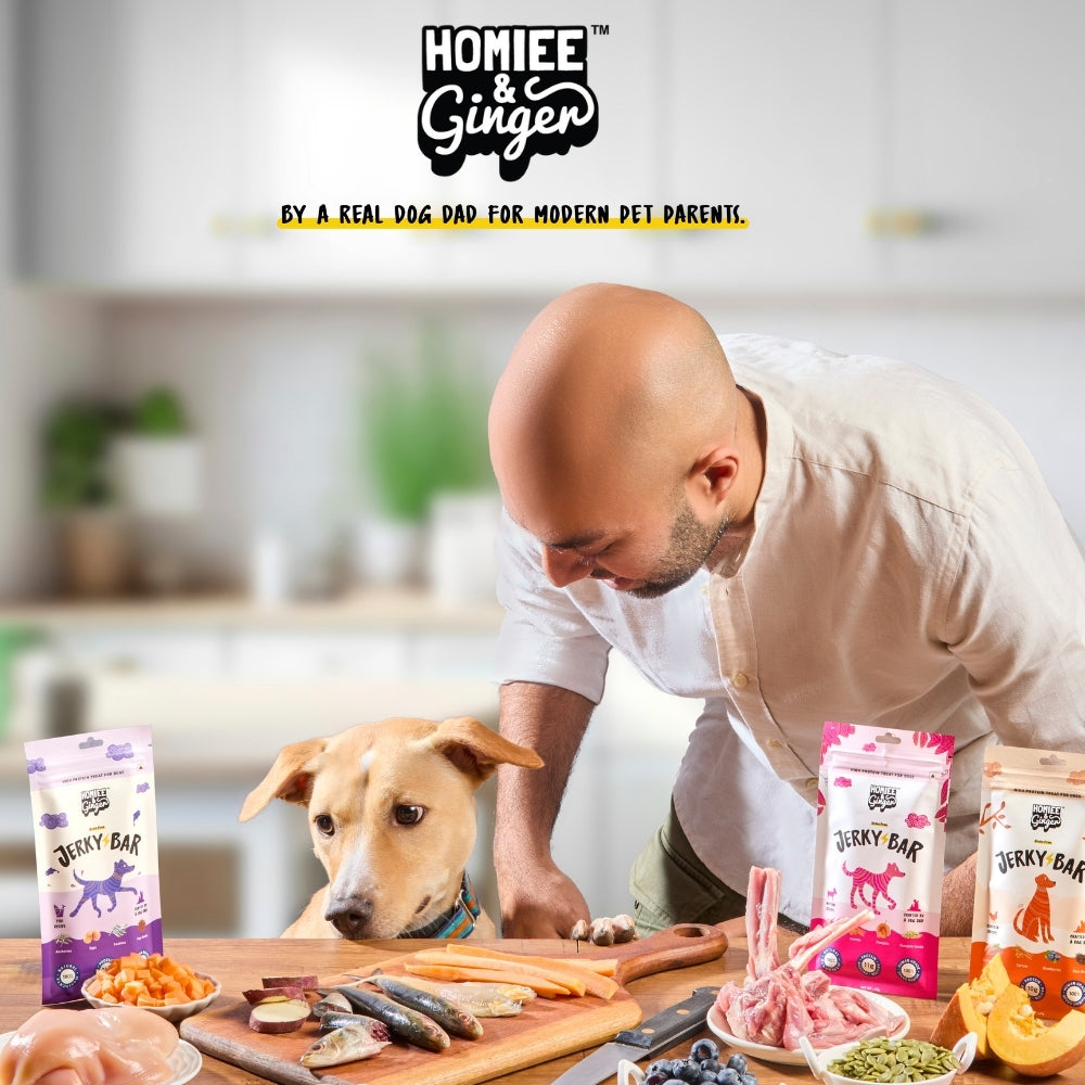 Homiee & Ginger | Grain Free Jerky Bar | Chicken with Superfood recipe | Air Dried