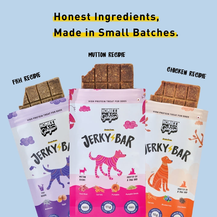 Homiee & Ginger | Grain Free Jerky Bar | Fish with Superfood recipe | Air Dried