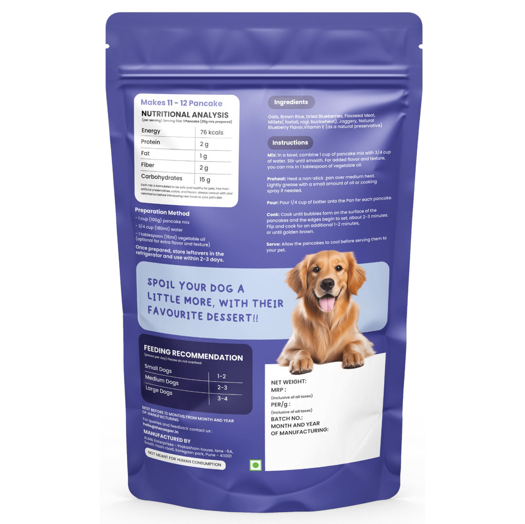 Pancake Mix for Dogs Blueberry 250gm