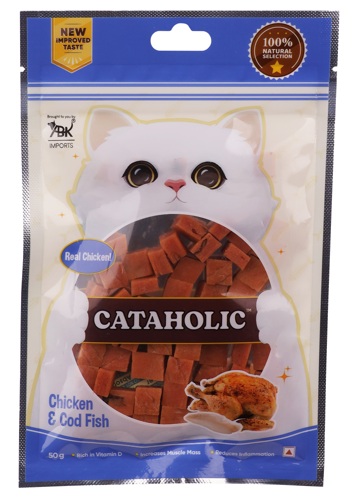 Cataholic Cube Chicken And Codfish 50g