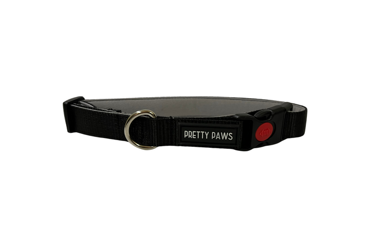 Solid Black Dog Collar