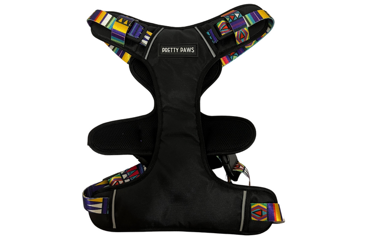 Black Printed Full Body Dog Harness