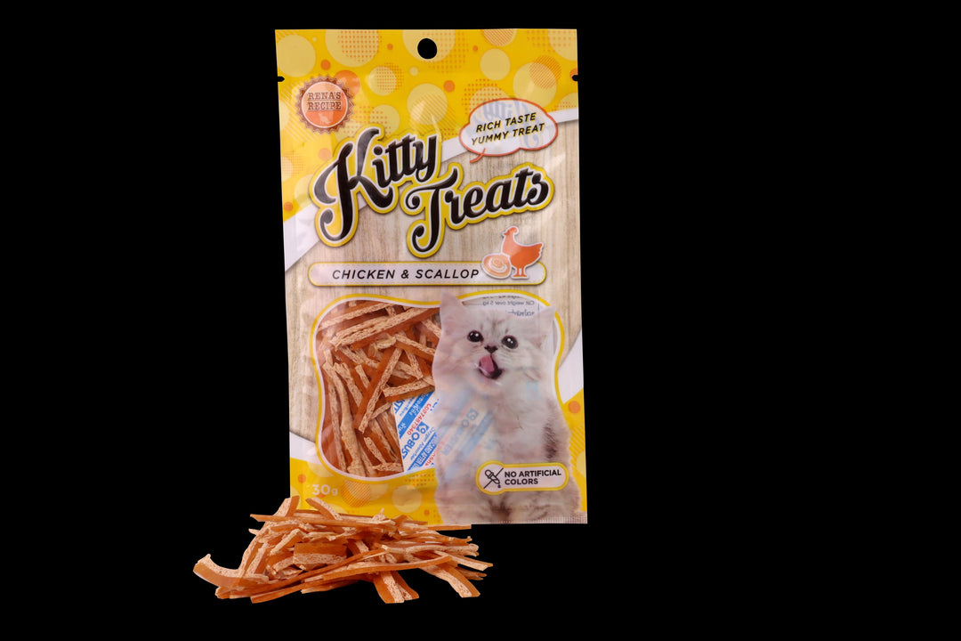 Kitty Treats Chicken with Scallop Flavour, 30g