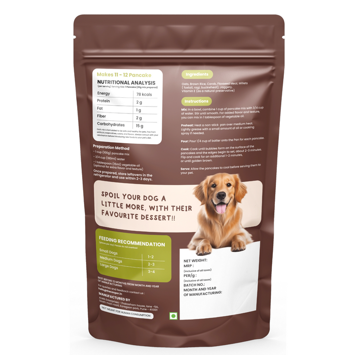 Pancake Mix for Dogs  Carob 250gm